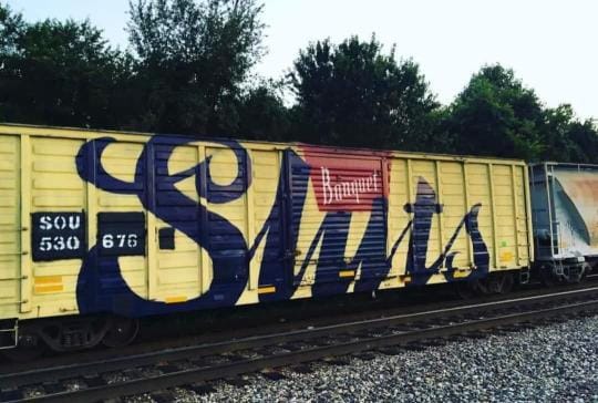 Sluts Box Car Graffiti