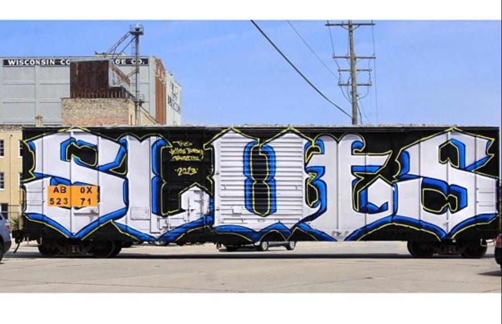 Sluts Box Car Graffiti
