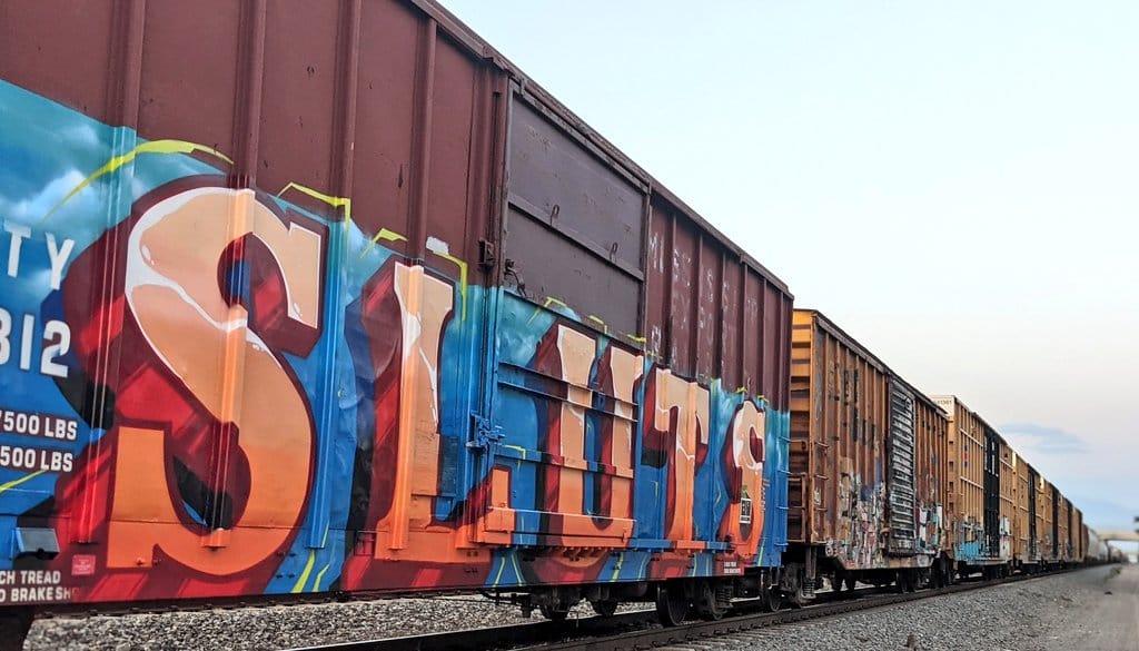 Sluts Box Car Graffiti