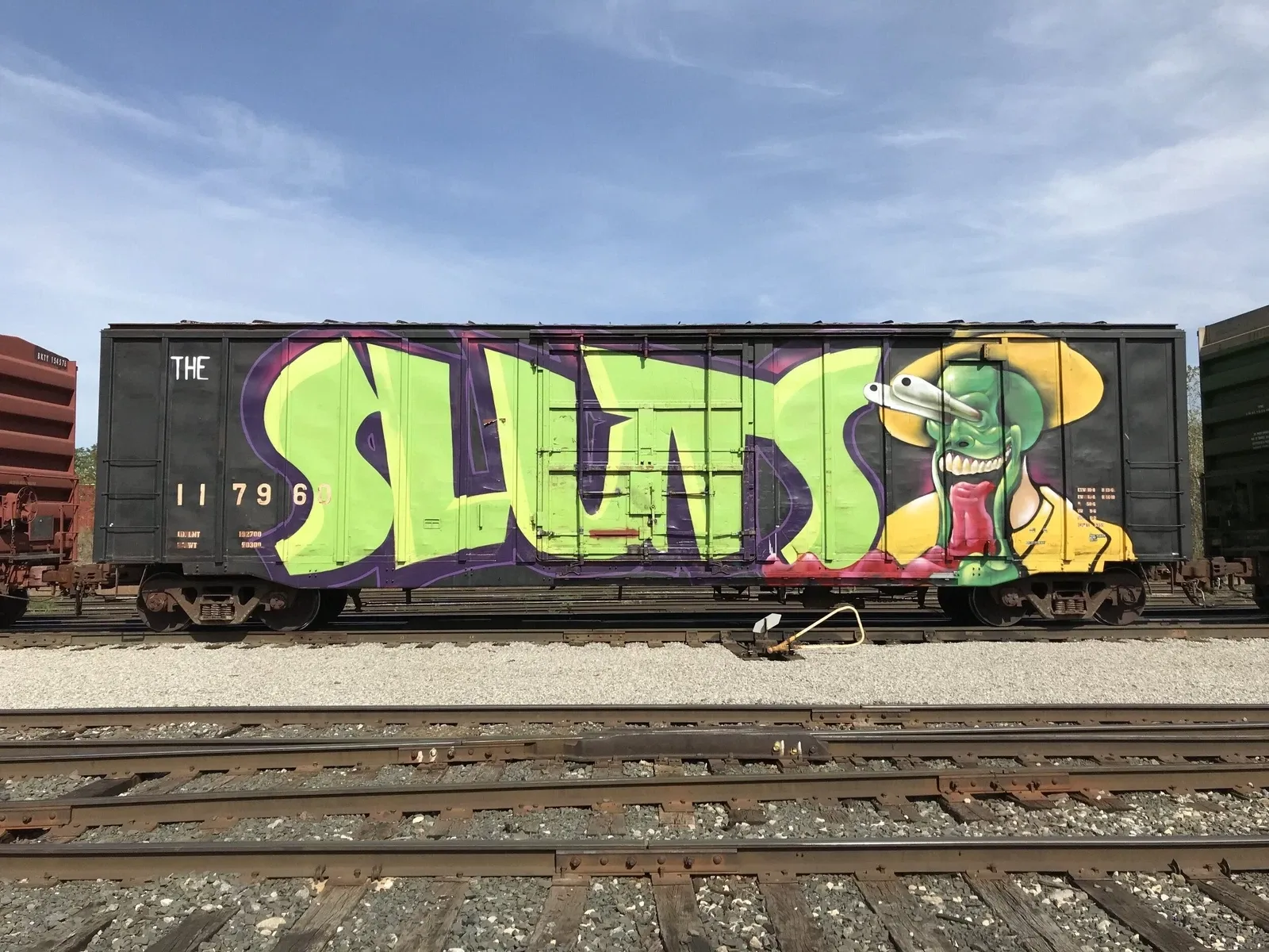 Sluts Box Car Graffiti
