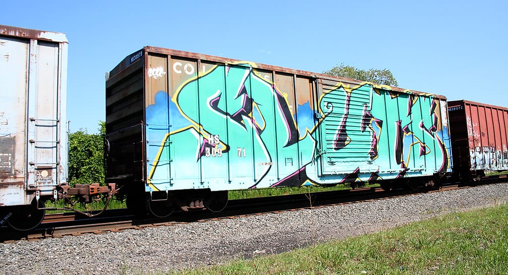 Sluts Box Car Graffiti