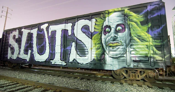 Sluts Box Car Graffiti