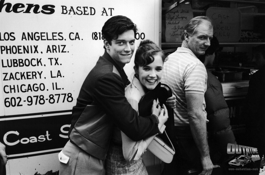 eric stoltz behind the scenes of back to the future 3