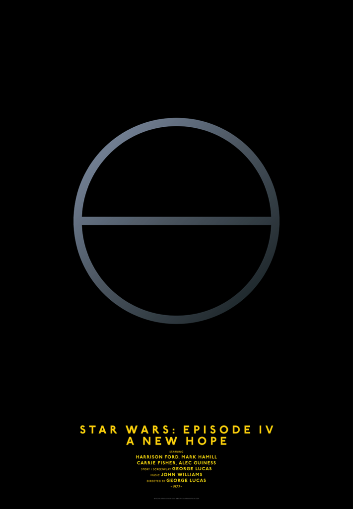 star wars minimal movie poster